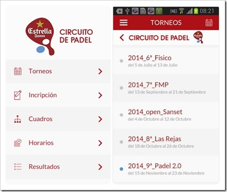 El Circuito de Pádel Estrella Damm ya tiene APP gratuita y propia para Android e IOS.