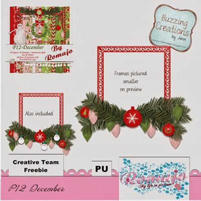 Romajo - P12December - Frame Freebie Preview