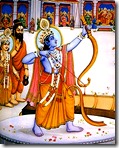 Rama lifting the bow