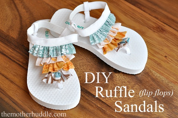 diy ruffle sandals