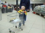 Shopping carts just his size