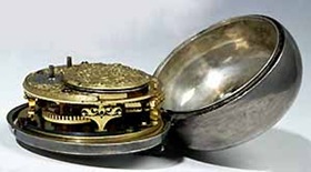 Orologio da tasca Andreas Mahl 1710 aperto (a cipolla)