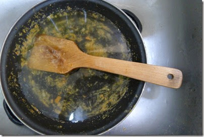 sticky saucepan