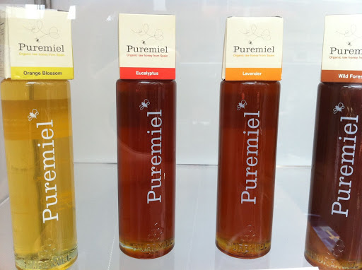 We loved the look of these simple bottles. Happily, the honey inside was delicious too.