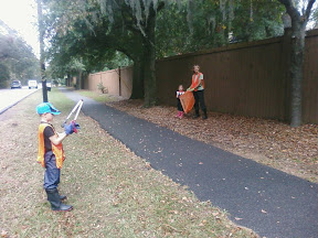 Big day of picking up trash to support our neighborhood and a cub scout project. Oct