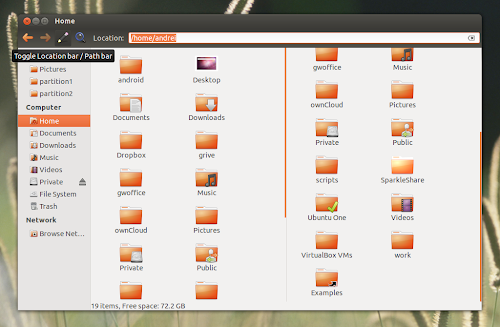  le patch di Nautilus di SolusOS su Ubuntu