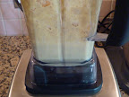 An into the blender go the vinegar, mustard seeds, and mustard powder.
