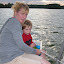 A try at fishing on the dock at our cottage. &ndash; 05-Aug-2010