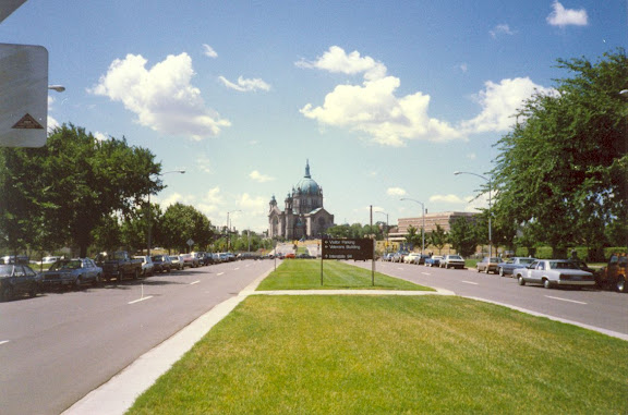 Panoramic view to St. Paul Cathedral, Minnesota