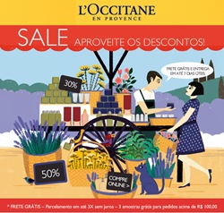 Liquidação L’Occitane SALE com até 50% off.