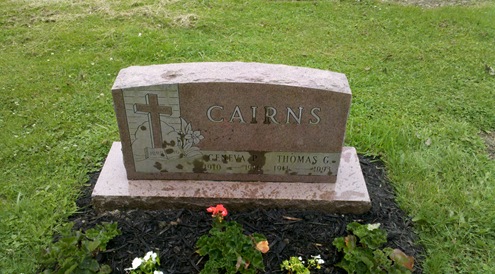 Thomas Cairns and Geneva Cairns (nee Bauer) Laurel Hill Cemetery Erie PA 2012-06-09_11-33-52_73