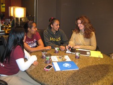 Sharsptown International High School students discuss  their Capstone project with Hashoo Foundation USA