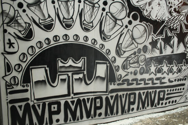 LeBron James 4xMVP Art Installation Wynnwood Miami