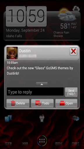 【免費個人化App】GO SMS Pro Crimson Glass Theme-APP點子