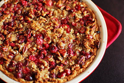 Pumpkin cranberry and pecan pie