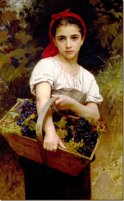 william Adolphe Bouguereau, vendangeuse