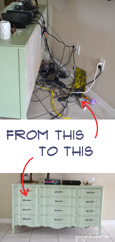 DIY - Hide the cords to all of your electronics without using any tools DIY - Hide the cords to all of your electronics without using any tools