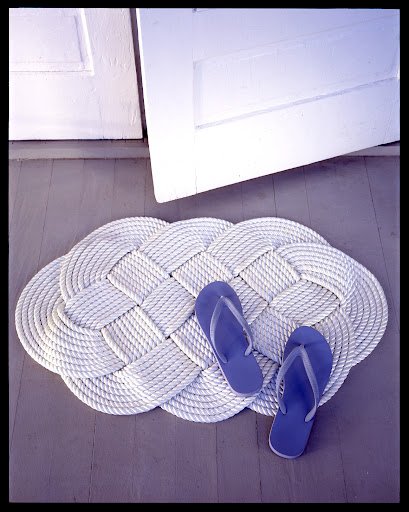 Change out your doormats to fit the season. You can make this rope one yourself. Instructions are online at marthastewart.com. Type braided doormat into the search bar. Change out your doormats to fit the season. You can make this rope one yourself. Instructions are online at marthastewart.com. Type braided doormat into the search bar.