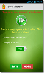 تطبيق تسريع شحن البطارية Faster Charging للأندرويد
