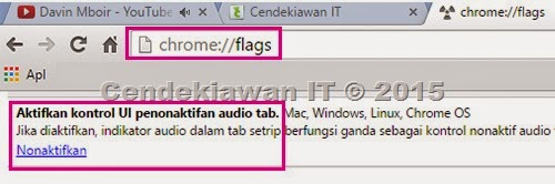 Enable Audio Muting Chrome Browser