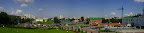 Panorama from Nemiga over the lower reaches of Komsomolskoye Lake and the Trinity Suburb (old part of Minsk)