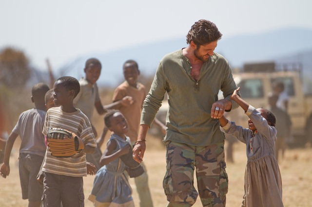 M 011 Gerard Butler, ÒSam ChildersÓ, the impassioned founder of Angels of East Africa rescue organization, brings hope where there is none to hundreds of children in Relativity Media's release MACHINE GUN PREACHER.