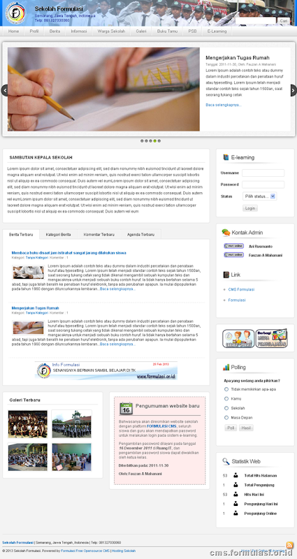 Theme CMS Formulasi Biru Muda Theme CMS Formulasi Biru Muda