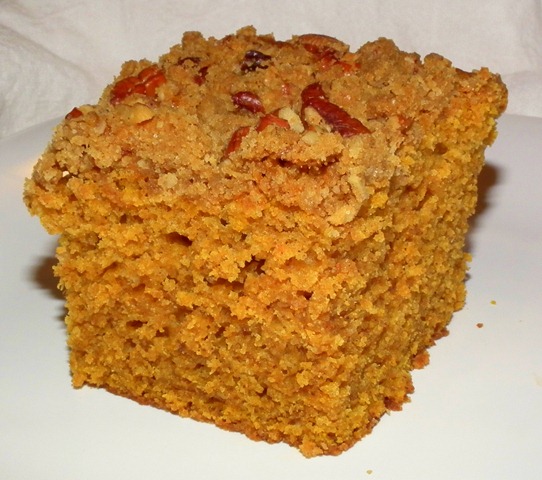 Pumpkin Cake with Browned Butter Streusel 10-30-11