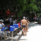 Breakfast at Sipadan island between dives