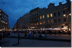 Krakow Old City by night