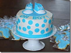 boy baby shower cake
