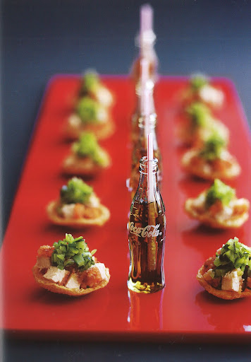 A signature American pairing–fried chicken and Coca-Cola. A signature American pairing–fried chicken and Coca-Cola.