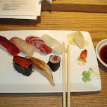 last sushi meal at narita airport in Shinjuku, Japan 