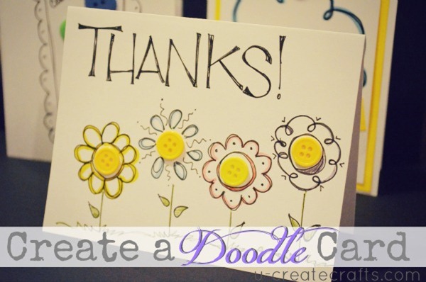 Custom Doodle Card Video Tutorial U-createcraft.com