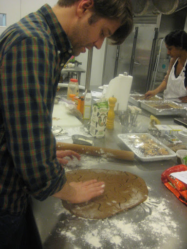 Khalil Hymore making his family's super-secret gingerbread recipe.