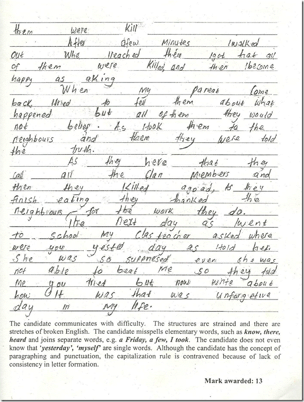 k.c.p.e revision resource KCPE 2004 Composition analysis