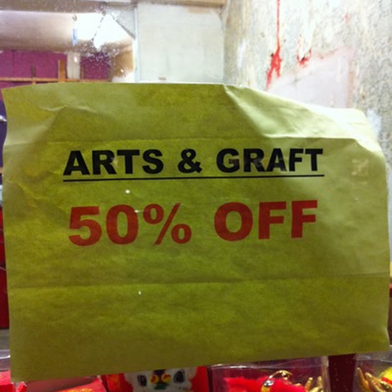 Funny sign - Arts & Graft!