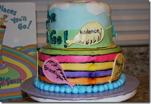 Oh the Places You'll Go graduation cake 007