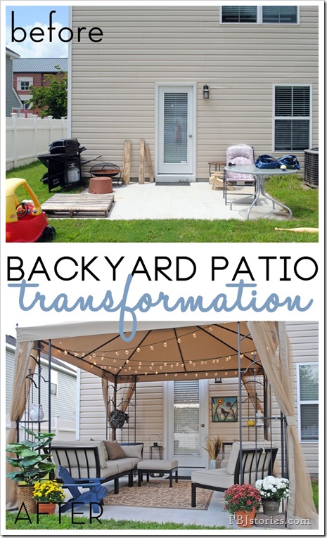 Before and After Backyard Yard Makeover on PBJstories Before and After Backyard Yard Makeover on PBJstories