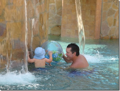 1.  Playing with beach ball