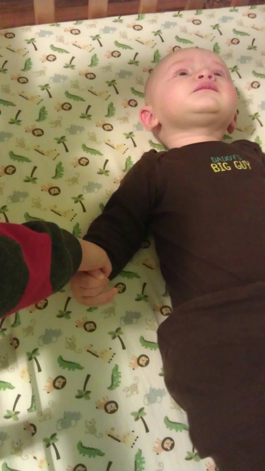 holding hands
