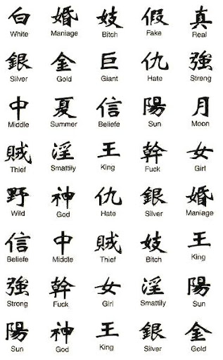 chinese letters