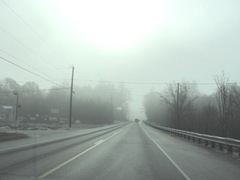 11.2011 Maine Otisfield foggy morning from inside car 2 11.2011 Maine Otisfield foggy morning from inside car 2
