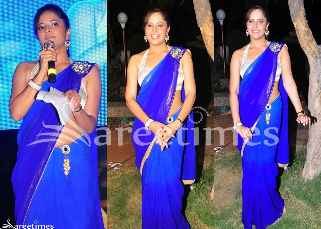 [Anasuya_Blue_Plain_Saree%255B4%255D.jpg]