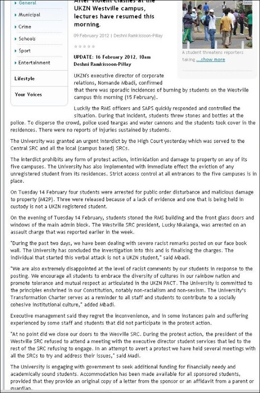 BLACK RACISTS WESTVILLE REPORT BY LOOK LOCAL Feb 16 2012