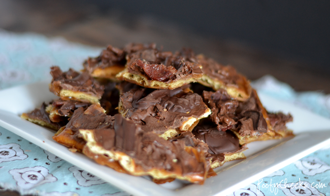 Bacon Cracker Toffee - sweet with a hint of savory