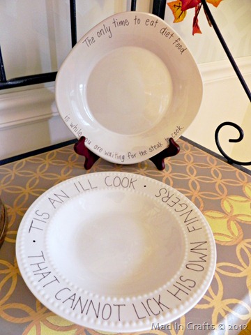 quote plates for food styling