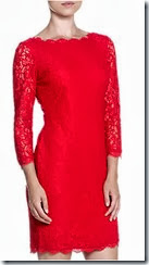Adriana Papell Lace Sleeve Dress