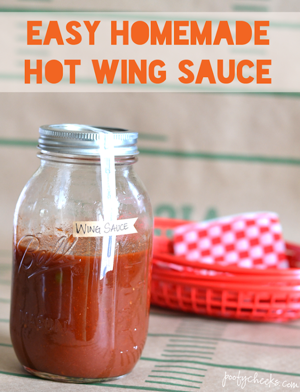 Easy Homemade Hot Wing Sauce - Poofy Cheeks