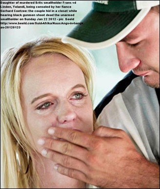 VANDERLINDEN FRANS FARM MURDER FIANCE GERHARD COETZEE CONSOLES FIANCEE YOLANDI VD LINDE